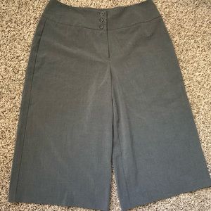 Gray dressy gaucho trouser pants size 14